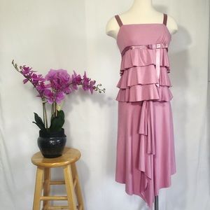 Xhilaration pink empire waist tiered top